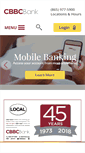 Mobile Screenshot of cbbcbank.com